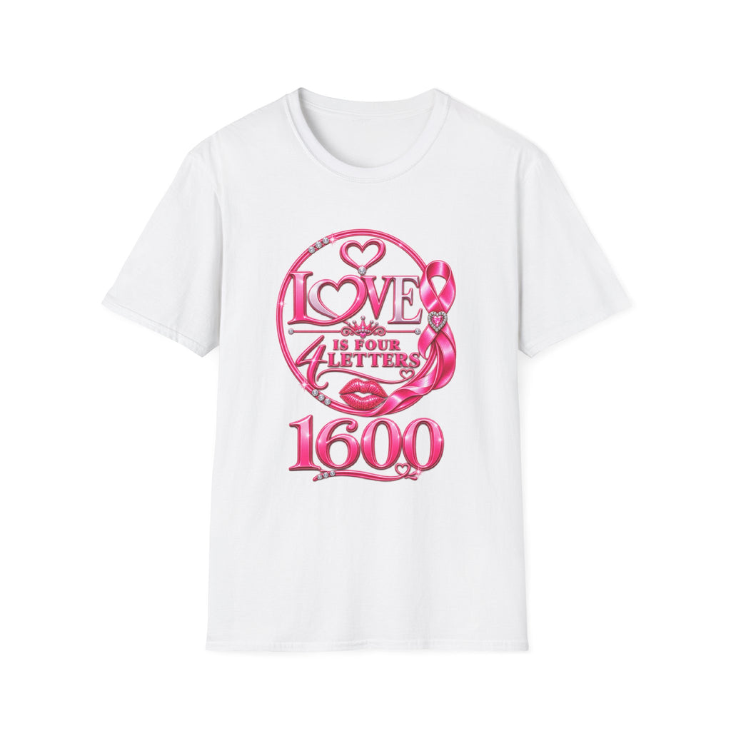 Breast Cancer Awareness "Love Is Four Letters" T-Shirt
