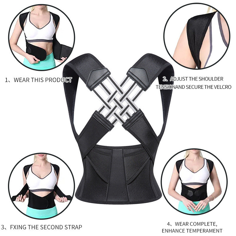 Posture Corrector — Adjustable Back Support Brace — product photo 2
