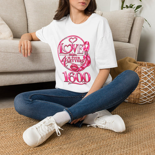 Breast Cancer Awareness "Love Is Four Letters" T-Shirt
