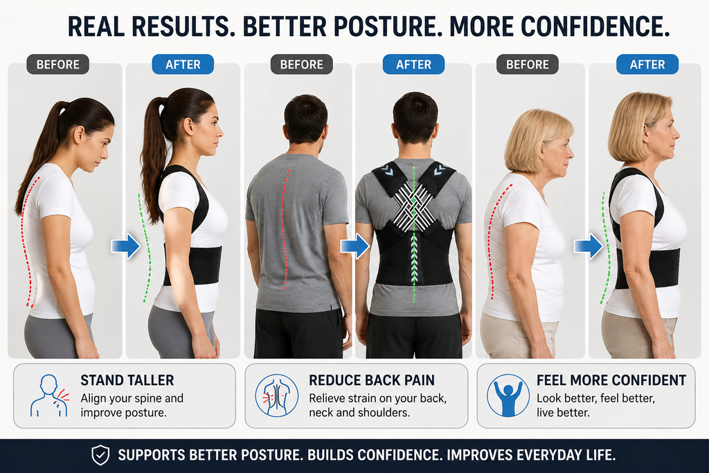 Posture Corrector — Adjustable Back Support Brace — product photo 7