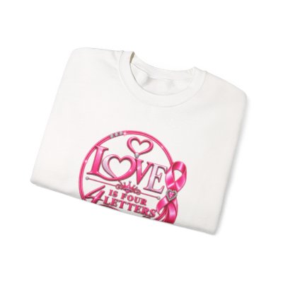 Love 4 Letters Crewneck Sweatshirt - folded
